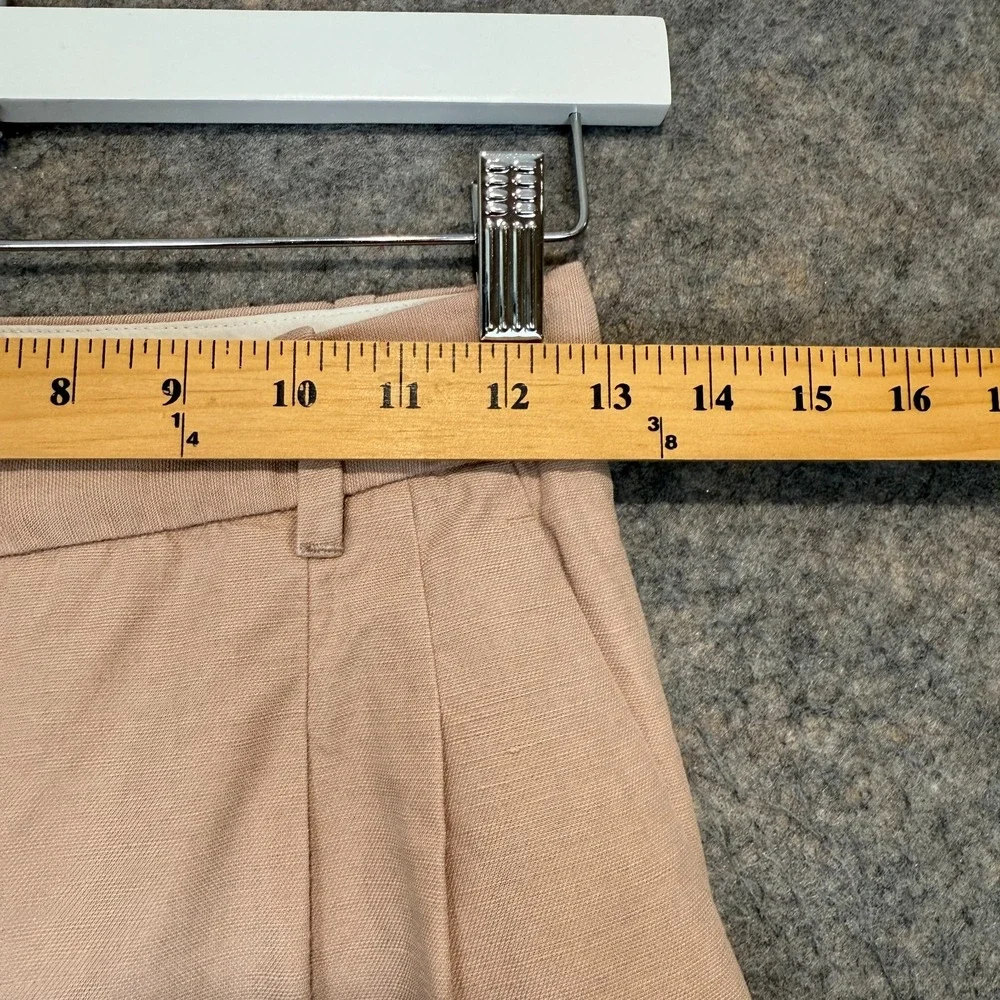 Wilfred Effortless Pants Womens‎ 2 Linen Blend Wide Leg Pleated Rose Pink